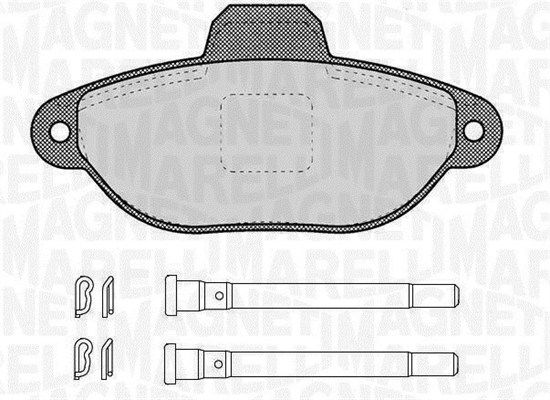 MAGNETI MARELLI Комплект тормозных колодок, дисковый тормоз 363916060456